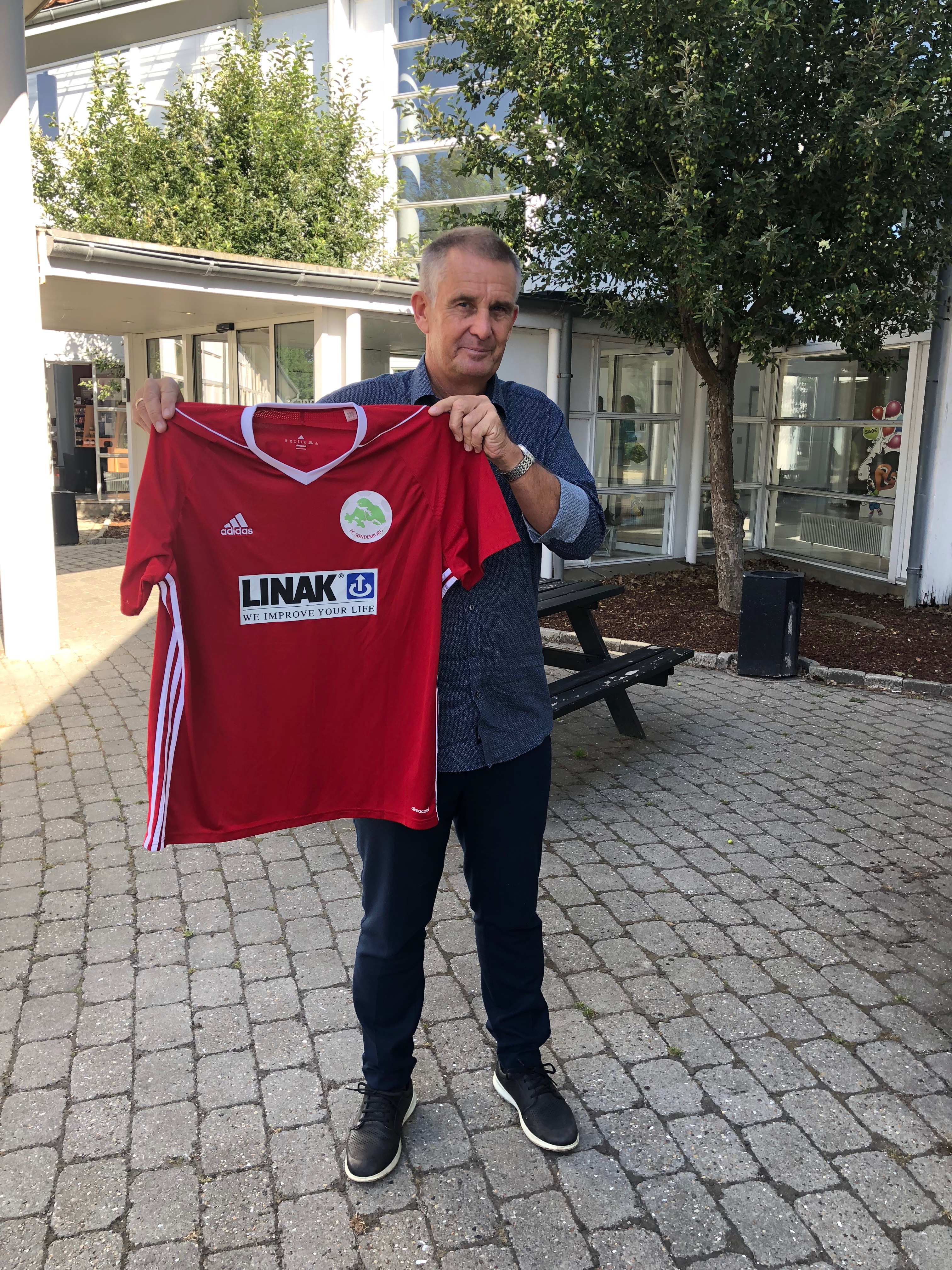 Kim Poulsen med FC Sønderborgs trøje